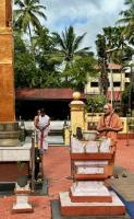 Jalabhisheka and Arati at HH Shrimat Parijnanashram Swamiji II Sannidhih (27 Sep 2024)